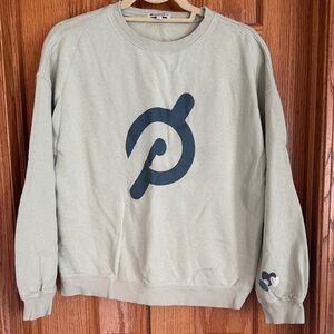 Green Peloton sweatshirt and pant set